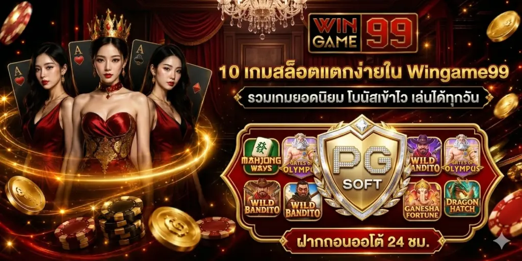 10 เกมสล็อตแตกง่ายใน Wingame99